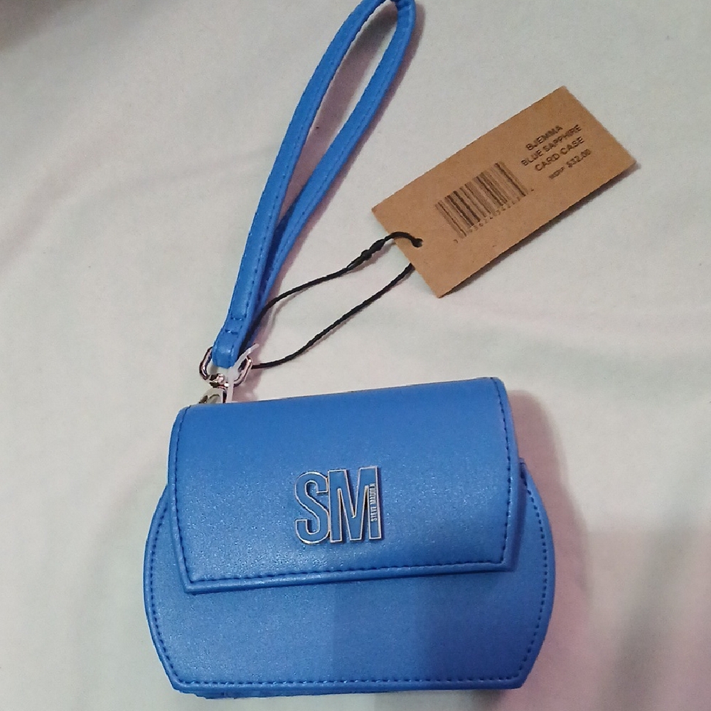 SM Blue Wristlet Clutch